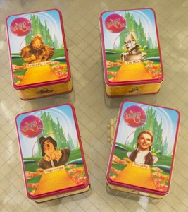 Wizard of Oz Collector Ornaments in tin box Dorothy, Scarecrow, Tin Man, Lion - Picture 1 of 6