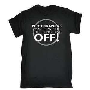 T-SHIRT DIVERTENTE i fotografi lo fanno con il tappo obiettivo fuori fotocamera fotografia - Foto 1 di 9