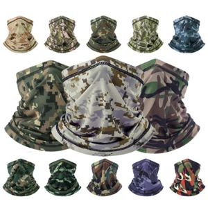 Men Women Summer Cooling Neck Gaiter Bandana Half Face Mask Sunscreen Scarf US - Picture 1 of 49