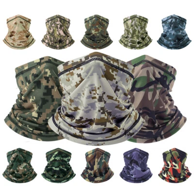 Men Women Summer Cooling Neck Gaiter Bandana Half Face Mask Sunscreen Scarf US - Image 1 of 4