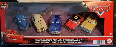 CARS 3 - THOMASVILLE RICEWAY 5 Pack FAUNTLEROY LUGWRENCH - Mattel Disney Pixar - Immagine 1 di 2