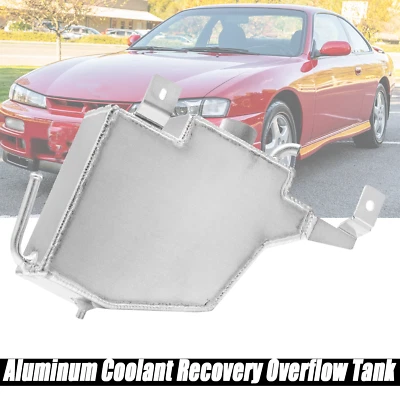Aluminum Overflow Reservoir Tank Fit 1995-1998 Nissan 240sx Silvia S14 S15 L4 US Foto 1 de 4