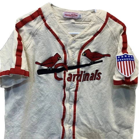 Vintage St Louis Cardinals Mitchell & Ness Stan Musial Jersey Cooperstown 2XL #6 Cover
