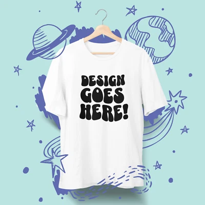 Camisa Personalizada Personalizada con Diseño de Imagen Logo Texto Algodón Camiseta Estampado DTG Foto 1 de 4