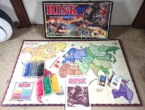 Gioco da tavolo Risk Parker Brothers 1993 età 10+ # 00044 gioco conquista del mondo - Foto 1 di 6
