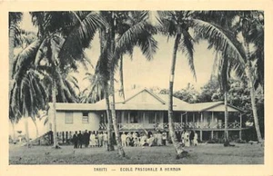 Polynésie - TAHITI - L'école pastorale à Hermon - Ed. Société des Missions Évang - Bild 1 von 2