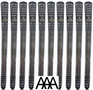 Golf Pride CROWN Golf Grips [QTY 10] PRO ONLY Black Mens Undersize 56 Womens NEW - Picture 1 of 3