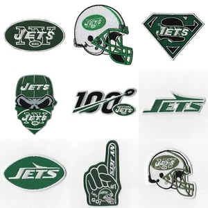 Lot SET Of 9 New York Jets NFL Iron on Patches Embroidered Emblem Badge - Picture 1 of 20