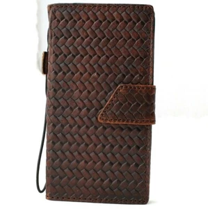 Custodia in vera pelle per Apple iPhone 11 Pro Max portafoglio lusso cover libro magnete - Foto 1 di 7