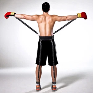 11PCS 35lbs Resistance Bands Boxing Pilates Exercise Fitness Workout (US SHIP) - Picture 1 of 4