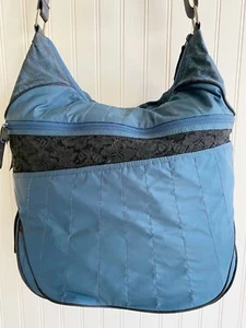 Lululemon Reisetasche Schultergurt blau/schwarz Tanz Zahnseide Reise Fitness Yoga - Bild 1 von 8