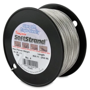 Filo quadro acciaio inox rivestito Super Softstrand misura #4 25 libbre 850 piedi - Foto 1 di 3