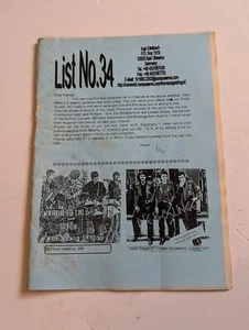 List #34: 1990s Punk/New Wave/Hardcore etc Mail Order Catalogue - Imagen 1 de 3