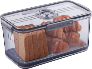 Bread Box  for Kitchen Counter Airtight Bread Keeper for Homemade Bread  - Picture 1 of 7