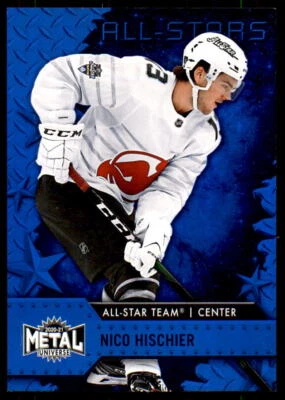 2020-21 SkyBox Metal Universe #193 Nico Hischier Spectrum Blue - Image 1 of 2
