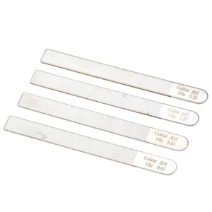 4pcs Guitar Nut Files Fret Crowning Slot Filing Luthier Repairing Tool Kit - Picture 1 of 11