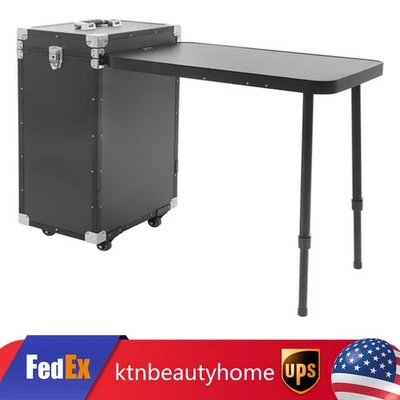 Estuche Tren Maquillaje, Organizador de Almacenamiento de Cosméticos Rodante, Organizador de Cosméticos de Viaje Foto 1 de 4