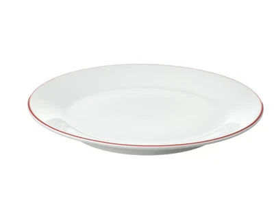 4x IKEA VINTERFINT White & Red Side Plates 20cm – Durable Dinnerware for Home UK - Image 1 of 3