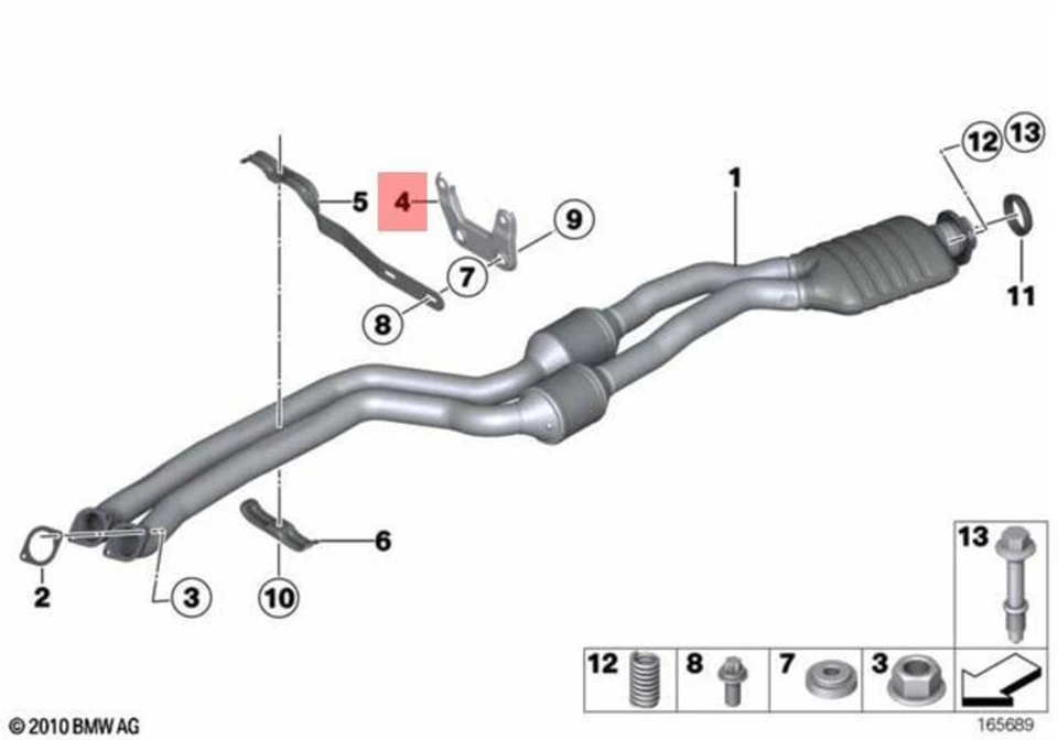 Soporte Original BMW X1 E84 E90 E91 E92 E93 325xi 328i 328xi 330xi 18207540178 Foto 1 de 1
