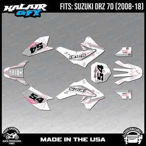 Graphics Decal Kit for Suzuki DRZ70 (2008-2018) Sakura Series - Pink - Picture 1 of 4