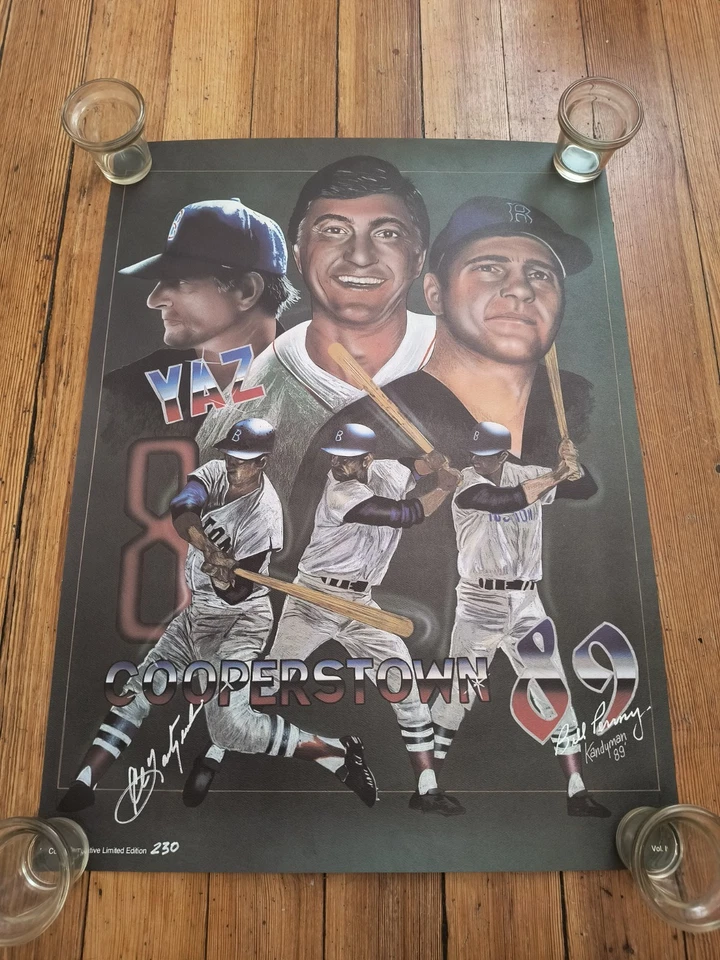 Cooperstown 89 Red Sox Limited Edition Signed Carl Yastrzemski And Bill Penny - Image 1 of 4