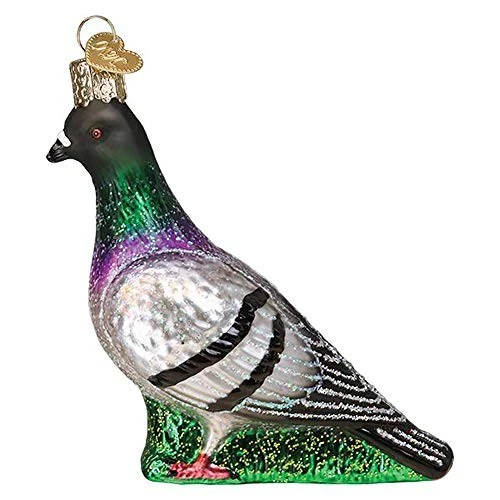 Old World Christmas 16134 Glass Blown Pigeon Ornament