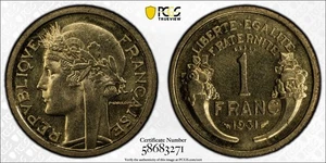 Francia 1931 patrón de ensayo franco graduación profesional SP65 Maz-2585 - Imagen 1 de 1