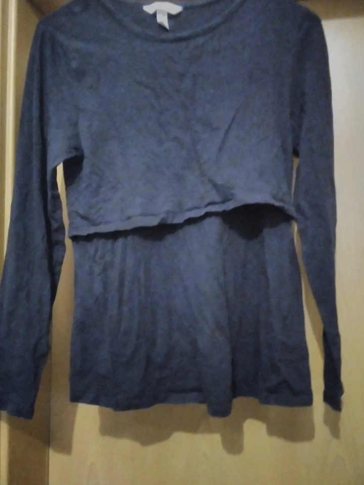 H&M-MAMA Langarm Shirt Gr.M-38 schwarz,UMSTANDSMODE - Bild 1 von 1