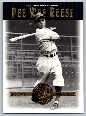 2001 Upper Deck Hall of Famers #15 Pee Wee Reese    Brooklyn Dodgers - Image 1 of 2