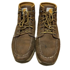 Zapato de trabajo Carhartt para hombre punta suave transpirable cuero cosido sin usar, en caja, punta talla 10 - Imagen 1 de 8