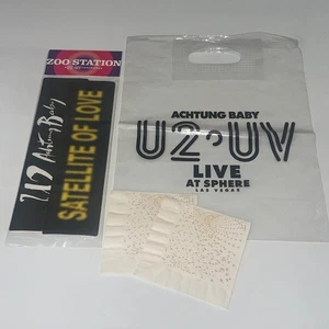 Juego de pegatinas U2 UV Live at The Sphere Las Vegas Bumper Bono The Edge Adam Clayton - Imagen 1 de 6