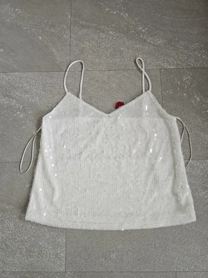 Precioso top camisola fiesta lentejuelas blanco talla 8. Nuevo sin etiqueta.  Se busca Foto 1 de 4