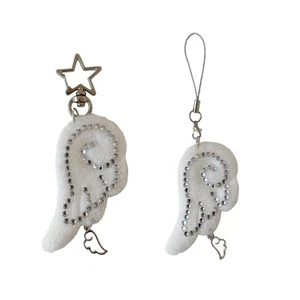 Lightweight Embroidered Key Ring with Wing Design Perfect for Travel Gifts - Picture 1 of 10