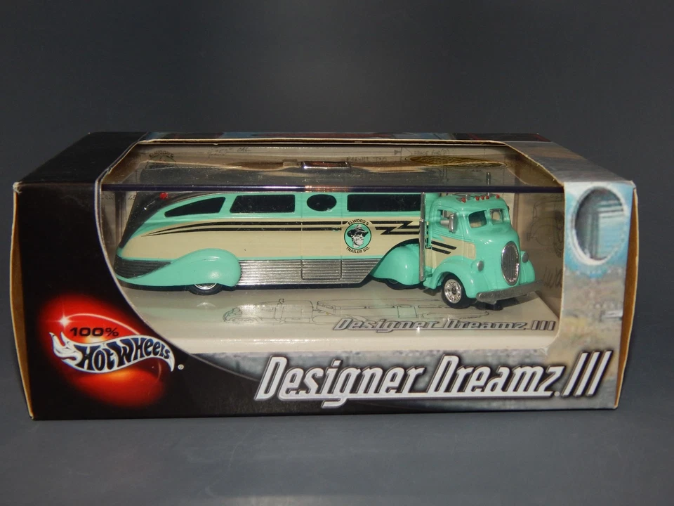 Hot Wheels 100% Designer Dreamz III Art Deco Airstream RV Camper boxed set - Image 1 of 1
