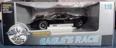 EAGLE`S RACE FORD GT40 STREET VERSÃO escala 1:18 preto EXTREMAMENTE RARO. - Imagem 1 de 4