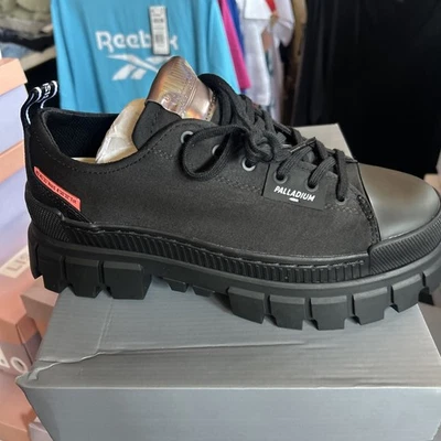 Palladium Revolt Lo TX Mujer’s 7 Negro NUEVO En Caja Foto 1 de 4