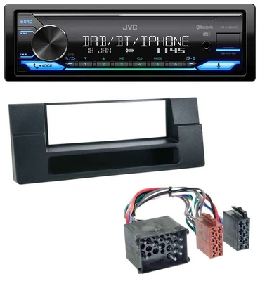 JVC Bluetooth DAB USB MP3 Autoradio für BMW X5 E53 5er E39 Rundpin Ablagefach - Bild 1 von 4