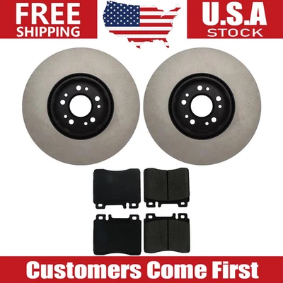 Juego de rotores de freno delanteros + pastillas de freno para Mercedes-Benz 500SEL 1992 1993 Foto 1 de 4