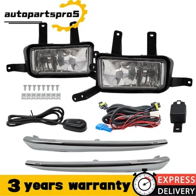 For 2015-2020 Chevy Suburban Tahoe GMC Yukon XL Fog Lights Driver Passenger Pair - Image 1 of 4