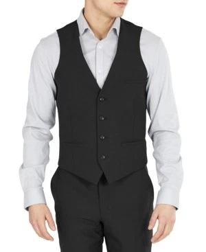 Bar Iii Men's Slim-Fit Wool Suit Vest Large Black - Image 1 of 3