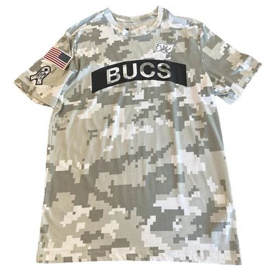 NUEVO CON ETIQUETAS Nike Tampa Bay Buccaneers Salute To Service Camisa Camuflada Ártica Para Hombre Mediana Foto 1 de 4