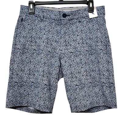 NUEVO CON ETIQUETAS TOMMY BAHAMA Neptune Chip Shot Fleur Geo IslandZone® Pantalones Cortos 9" Entrepierna Talla 30 Foto 1 de 4