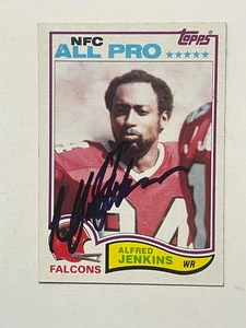 Atlanta Falcons ALFRED JENKINS signierte Karte - Bild 1 von 1