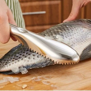 Fish Scale Remover Stainless Steel Scaler Cleaner Home Kitchen Tool - Picture 1 of 6