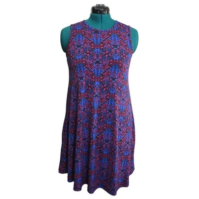 Nicole Miller New York Boho Floral Dress Sleeveless Stretch Pockets Size XS - Image 1 of 4
