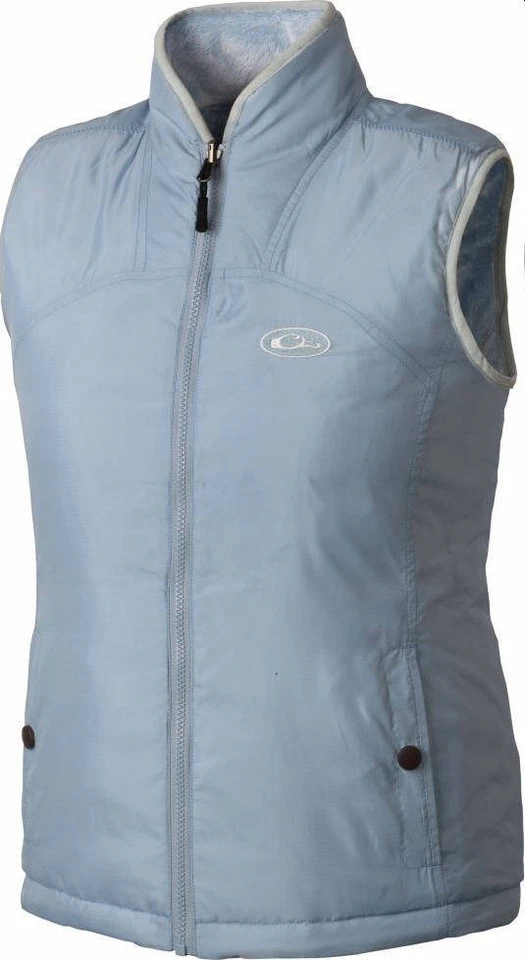 Drake Waterfowl DL3761PBL4L Ladies Cumulus Reversible Pale Blu Vest XLarge - Image 1 of 1