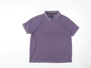 James Pringle Men's Purple Polo M Short Sleeve Casual - Picture 1 of 12