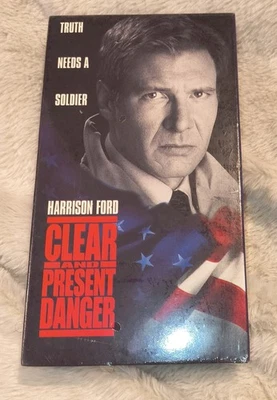 FACTORYSEALED Vintage/1994 Clear and Present Danger VHS Tape w/ Harrison Ford - Image 1 of 4