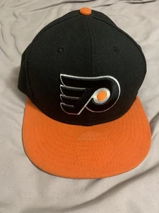 Philadelphia Flyers Mütze Kappe Druckknopflasche schwarz orange NHL Hockey Herren New Era 9Fifty - Bild 1 von 8
