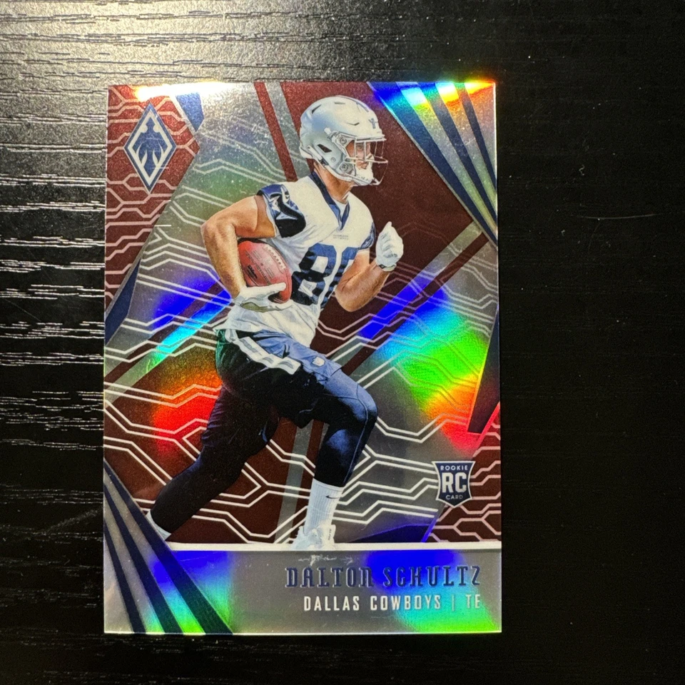 2018 Panini Phoenix #177 Dalton Schultz Red #/299 Rookie Dallas Cowboys - Image 1 of 4